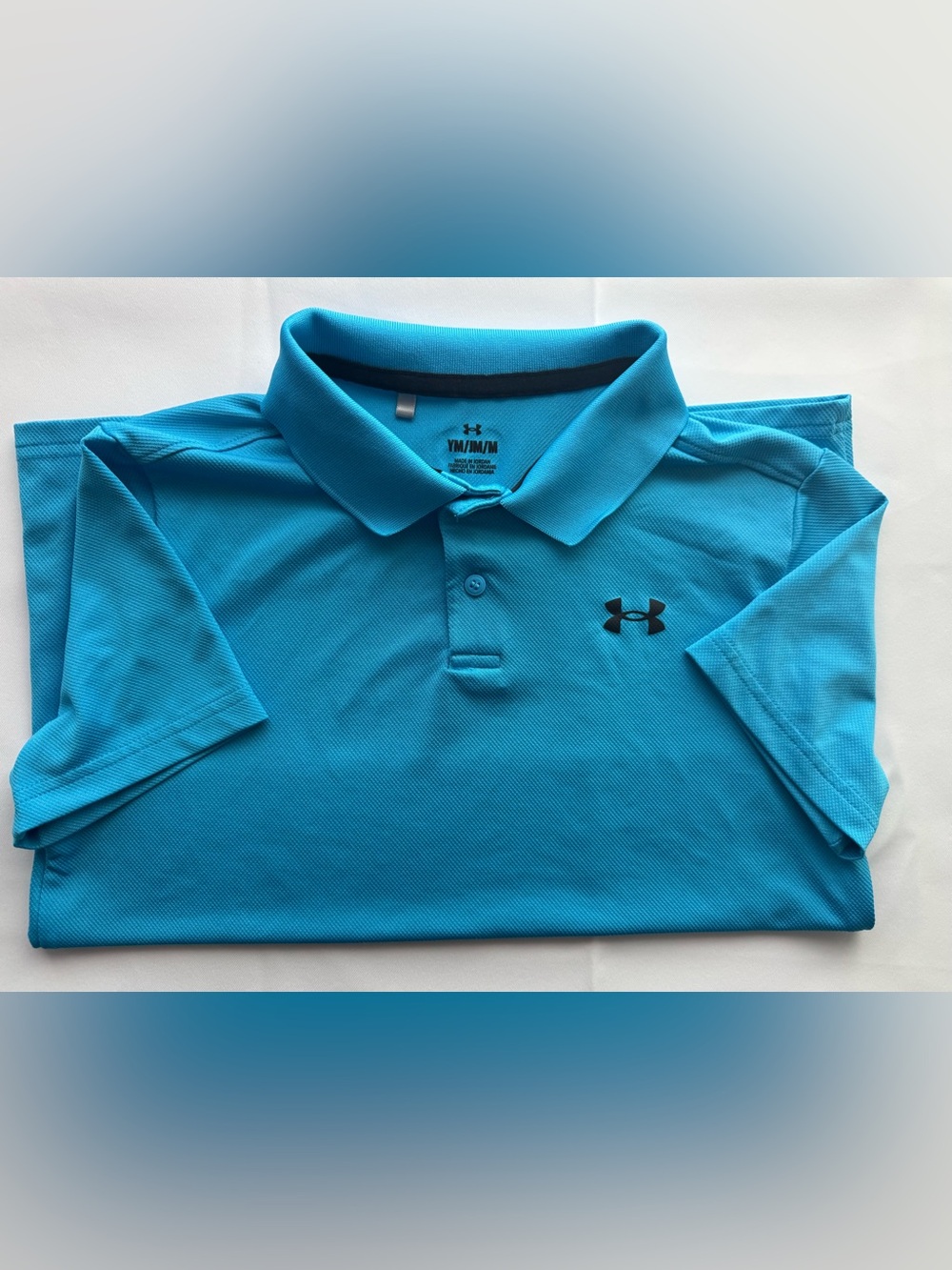Under Armour Boys Polo Shirt in Bright Teal Blue